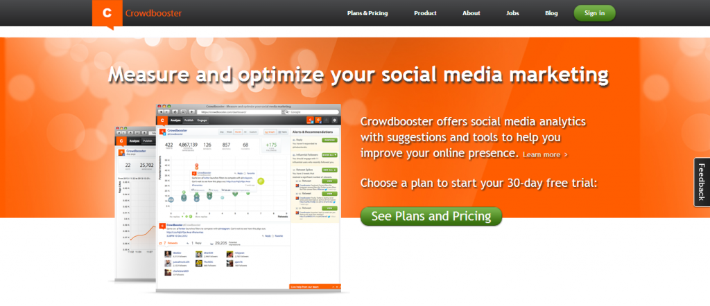 Crowdbooster  Social Media Marketing Analytics and Optimization