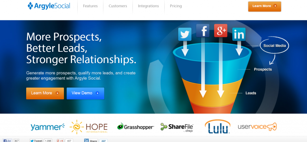 Social Media Marketing Software by Argyle Social